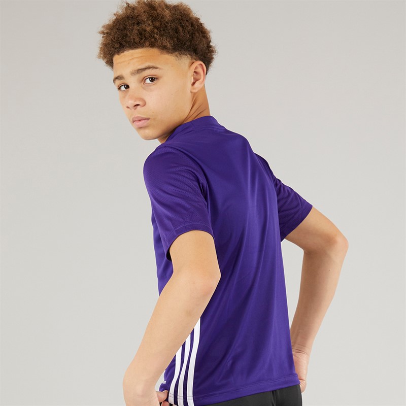 adidas Junior Tabela 23 Training T Shirt Team College Lila/Weiß