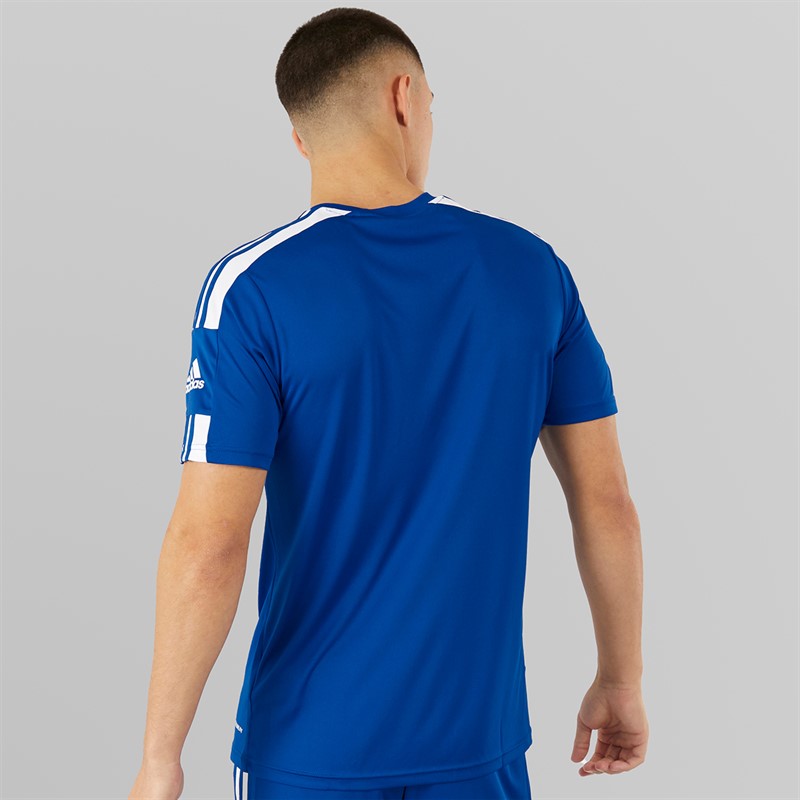 adidas Herren Squadra 21 Trainings T Shirt Team Royal Blau/Weiss