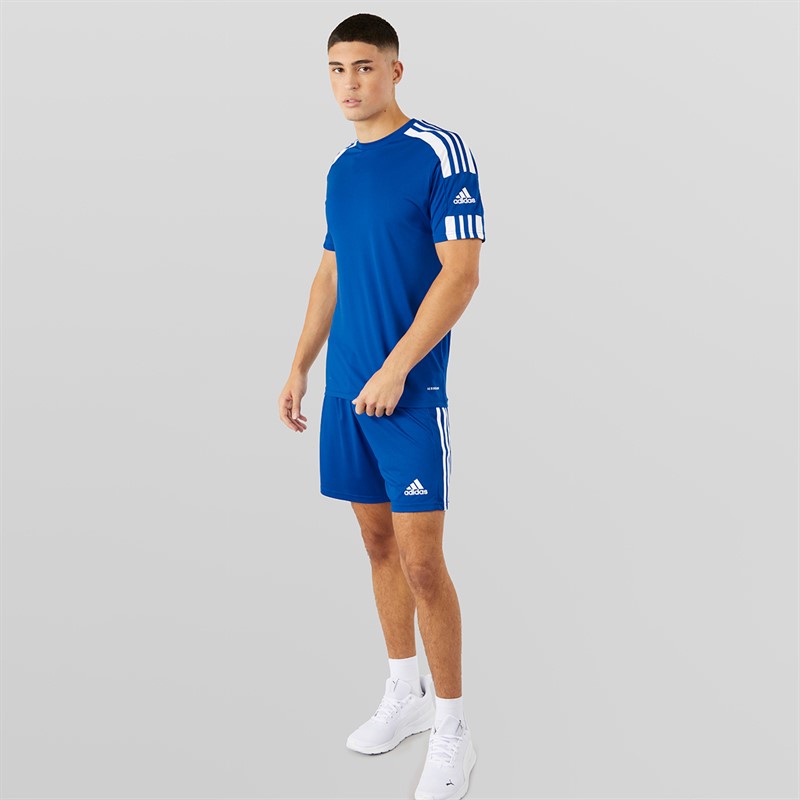 adidas Herren Squadra 21 Trainings T Shirt Team Royal Blau/Weiss