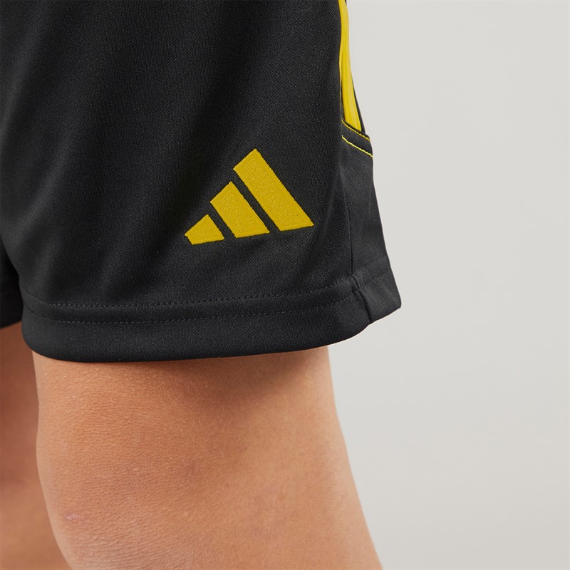 adidas Junior Tiro 23 Club Trainingsshorts Schwarz/Helles Gelb