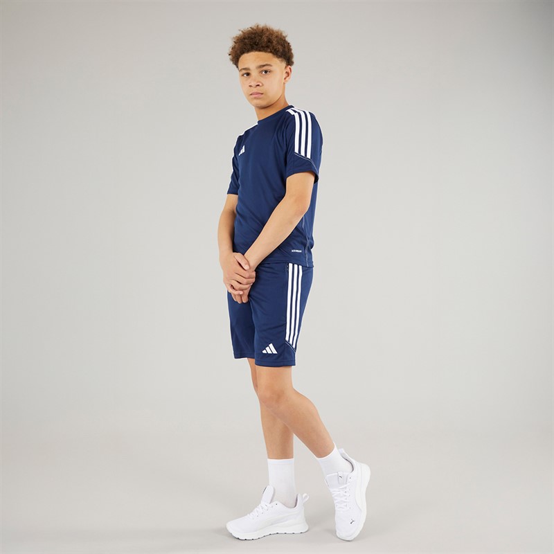 adidas Junior Tiro 23 Club Trainingsshorts Team Navy Blau 2/Weiß