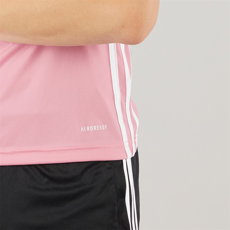 adidas Junior Tabela 23 Trainings T Shirt Hellrosa/Weiß