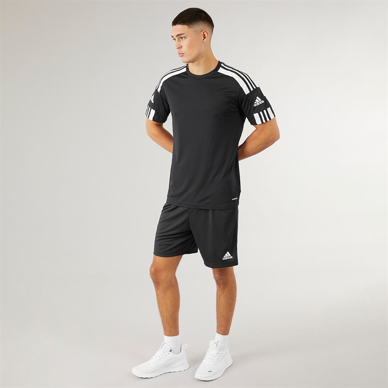 adidas Herren Squadra 21 Trainings T Shirt Schwarz/Weiss