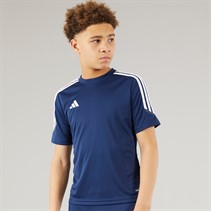 adidas T-shirt d'entraînement Junior Tiro 23 Club Bleu Marine équipe 2/Blanc