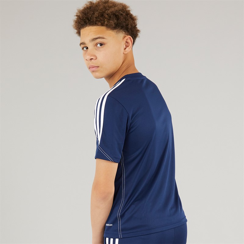 adidas Junior Tiro 23 Club Trainings T Shirt Team Navy Blau 2/Weiss