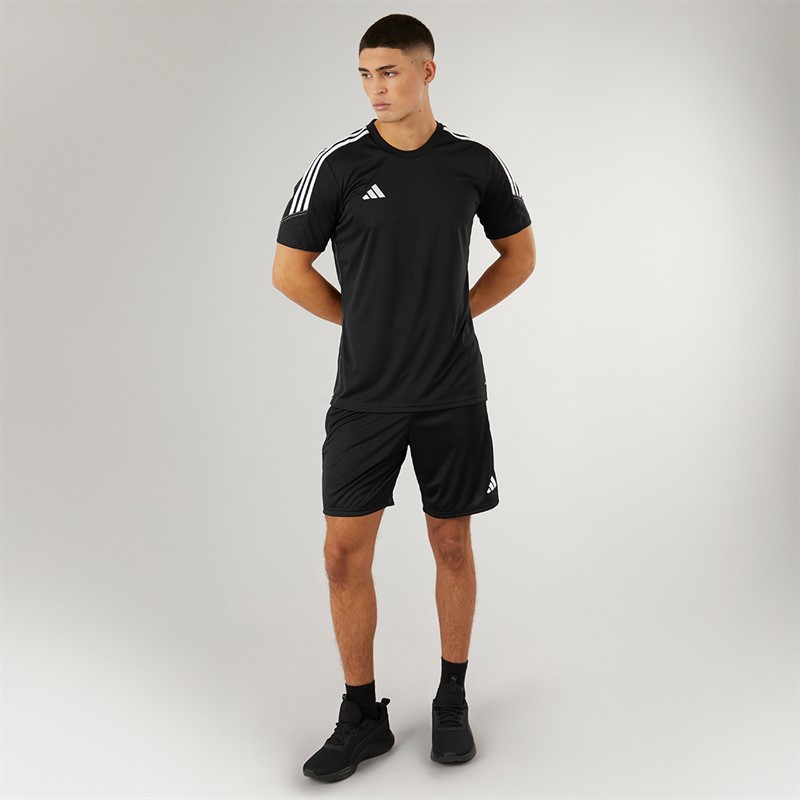 adidas Herren Tiro 23 Club Trainingsshorts Schwarz/Weiß