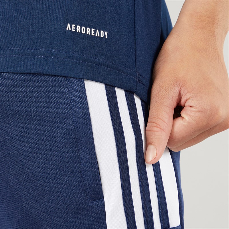 adidas Junior Squadra 21 Trainings T Shirt Team Navy Blau/Weiß