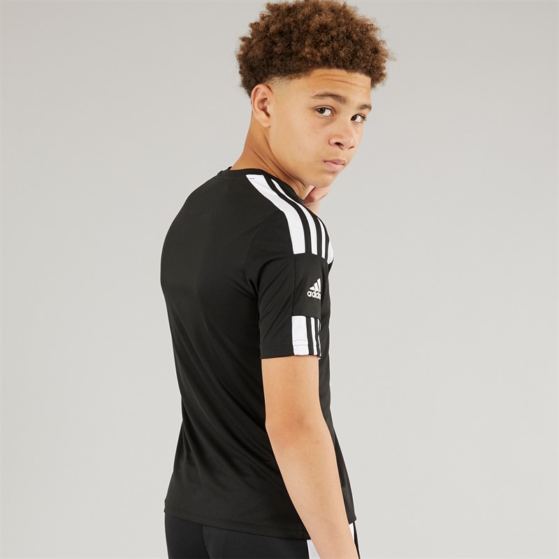 adidas Junior Squadra 21 Trainings T Shirt Schwarz/Weiss