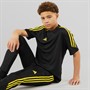 adidas Junior Tiro 23 Club Trainings T Shirt Schwarz / Helles Gelb