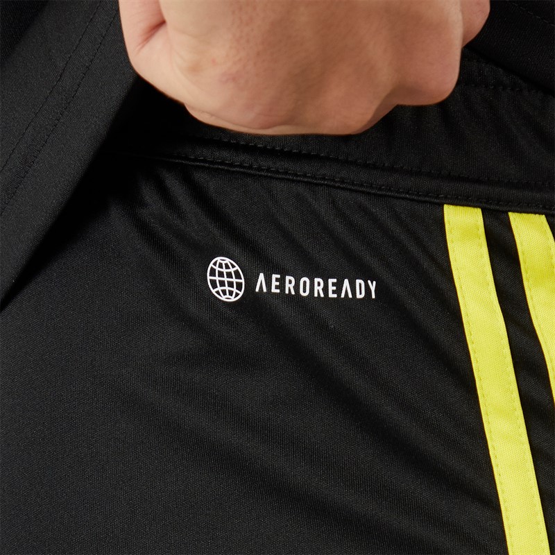 adidas Herren Tiro 23 Club Trainingsshorts Schwarz/Hellgelb