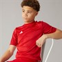 adidas Junioren Tabela 23 Trainings T Shirt Team Power Rot 2/Weiss