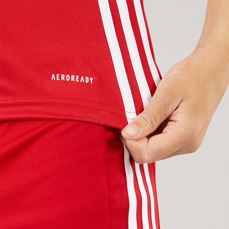 adidas Junioren Tabela 23 Trainings T Shirt Team Power Rot 2/Weiss