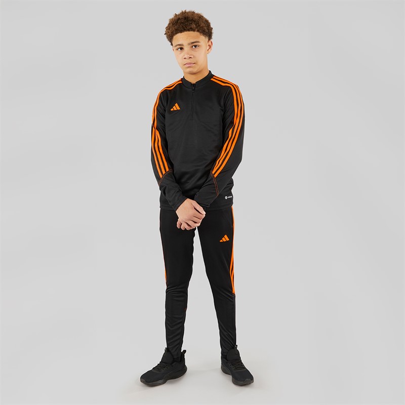 adidas Junior Tiro 23 Club Trainingshose Schwarz/Orange