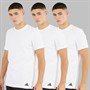 adidas Herren Komfort Flex Baumwolle Drei Pack Rundhals T Shirts Weiß