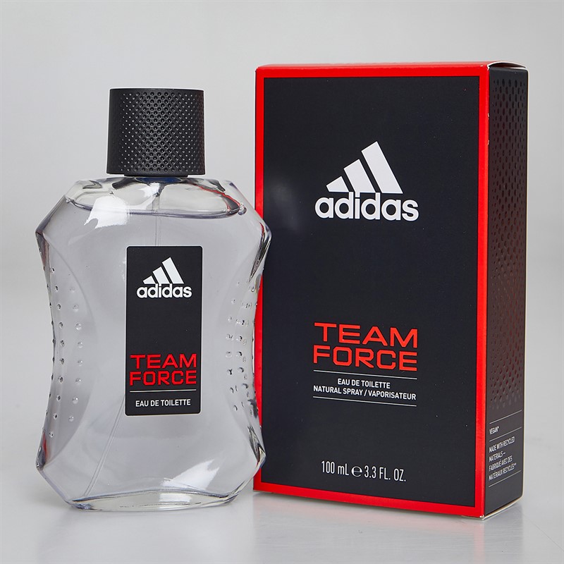 adidas Mens Team Force Two Piece Set 100ml EDT Spray And 250ml Shower Gel Multi