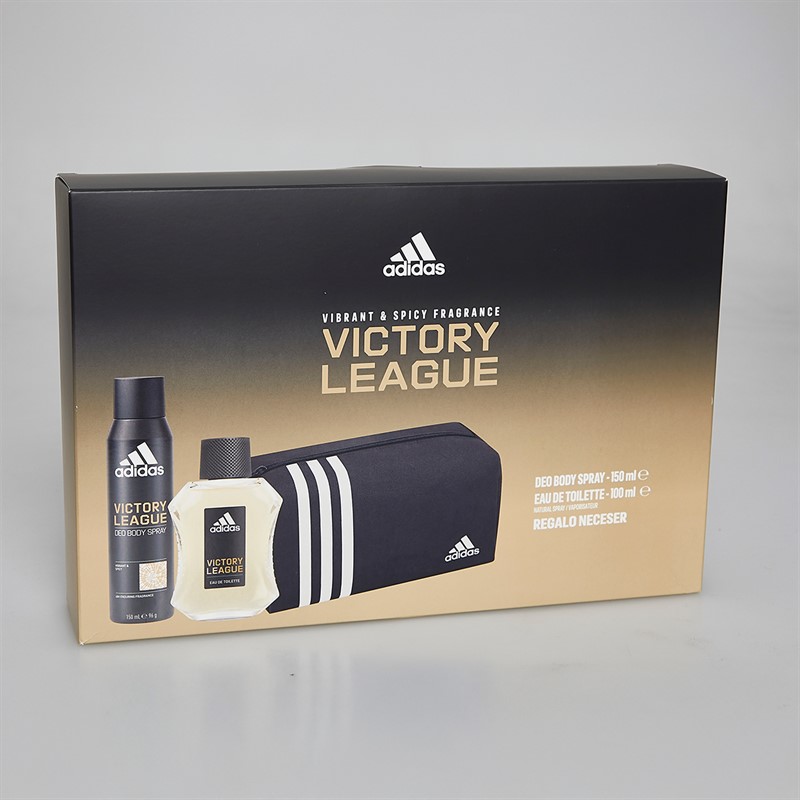 adidas Mens Victory League Set Two Piece 100ml EDT Spray And 150ml Deodorant Spray Multi