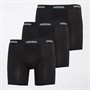 adidas Herren Baumwolle Stretch Drei Pack Boxer Slips Schwarz/Schwarz/Schwarz