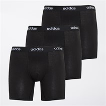 adidas Herren Baumwolle Stretch Drei Pack Boxer Slips Schwarz/Schwarz/Schwarz
