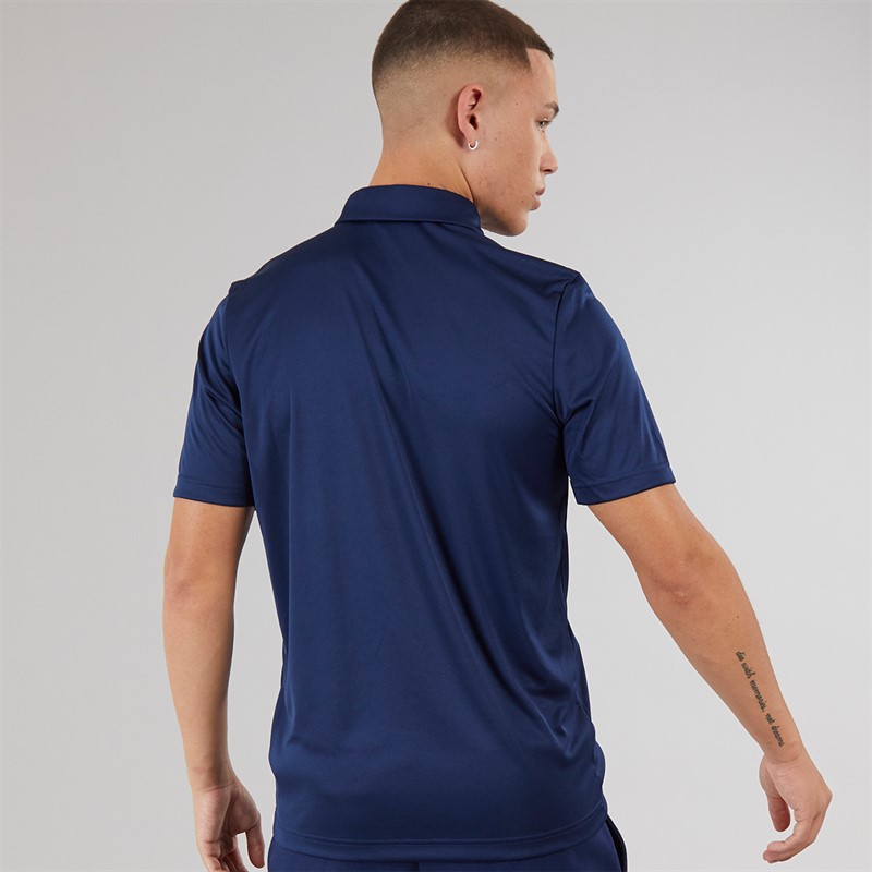 adidas Mens Entrada 22 Short Sleeve Polo Shirt Team Navy Blue