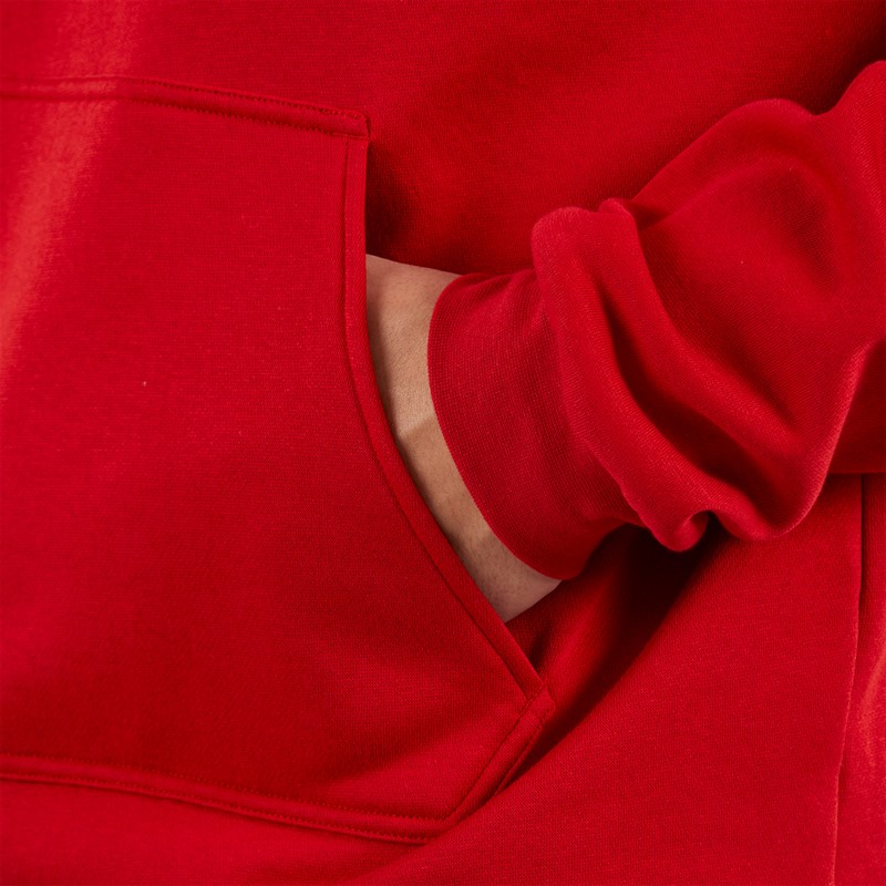 adidas Mens Entrada 22 Pullover Sweat Hoodie Team Power Red