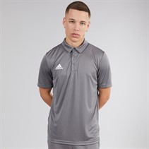 adidas Mens Entrada 22 Short Sleeve Polo Shirt Team Grey Four