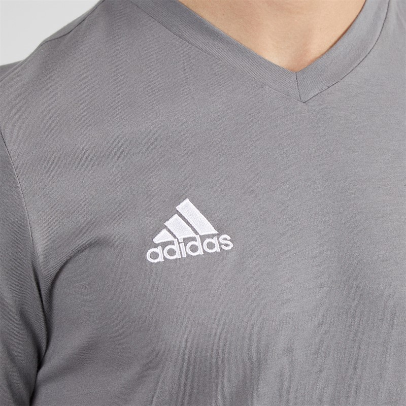 adidas Mens Entrada 22 T-Shirt Team Grey Four