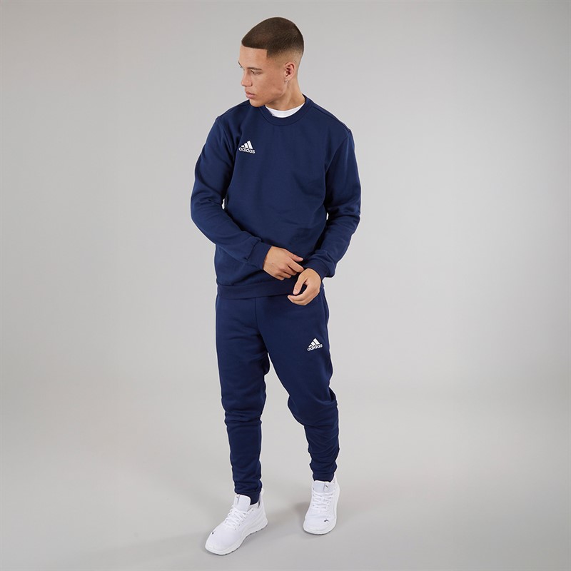 adidas Mens Entrada 22 Sweatshirt Team Navy Blue