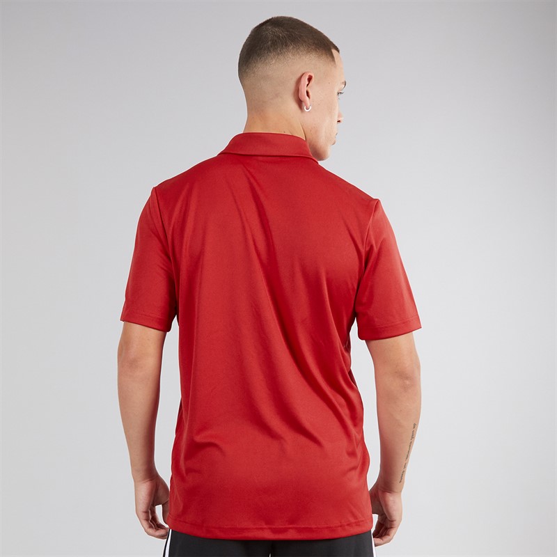 adidas Mens Entrada 22 Short Sleeve Polo Shirt Team Power Red