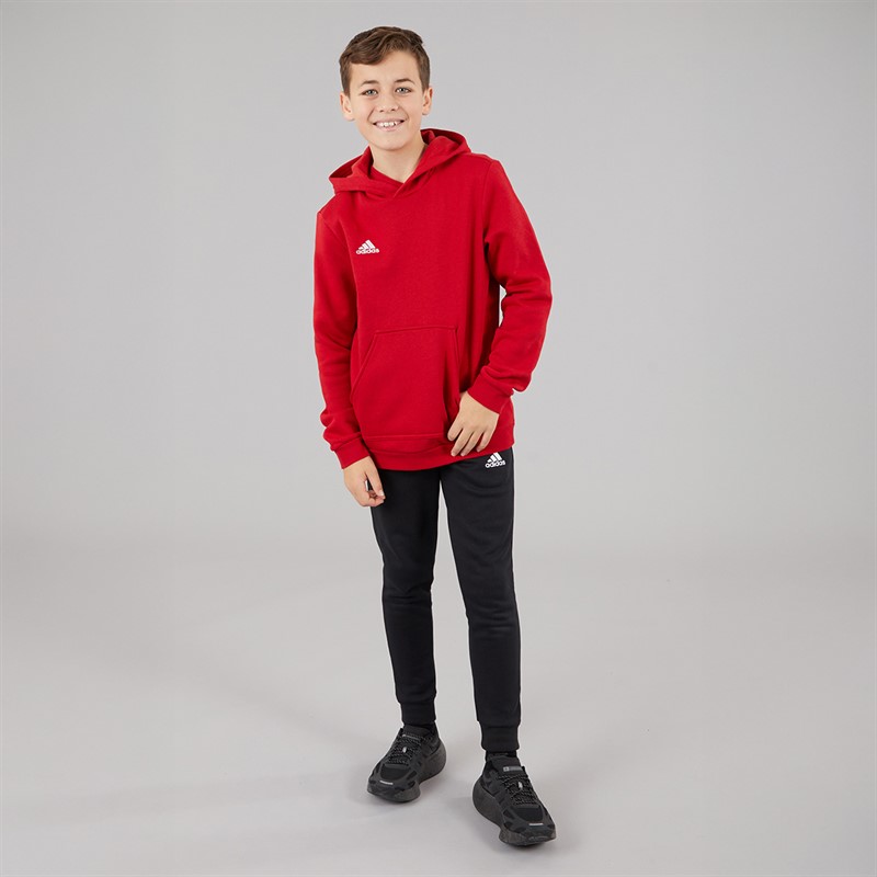adidas Kids Entrada 22 Pullover Hoodie Team Power Red