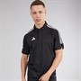 adidas Mens Tiro 23 League Short Sleeve Polo Shirt Black
