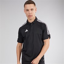 adidas Mens Tiro 23 League Short Sleeve Polo Black