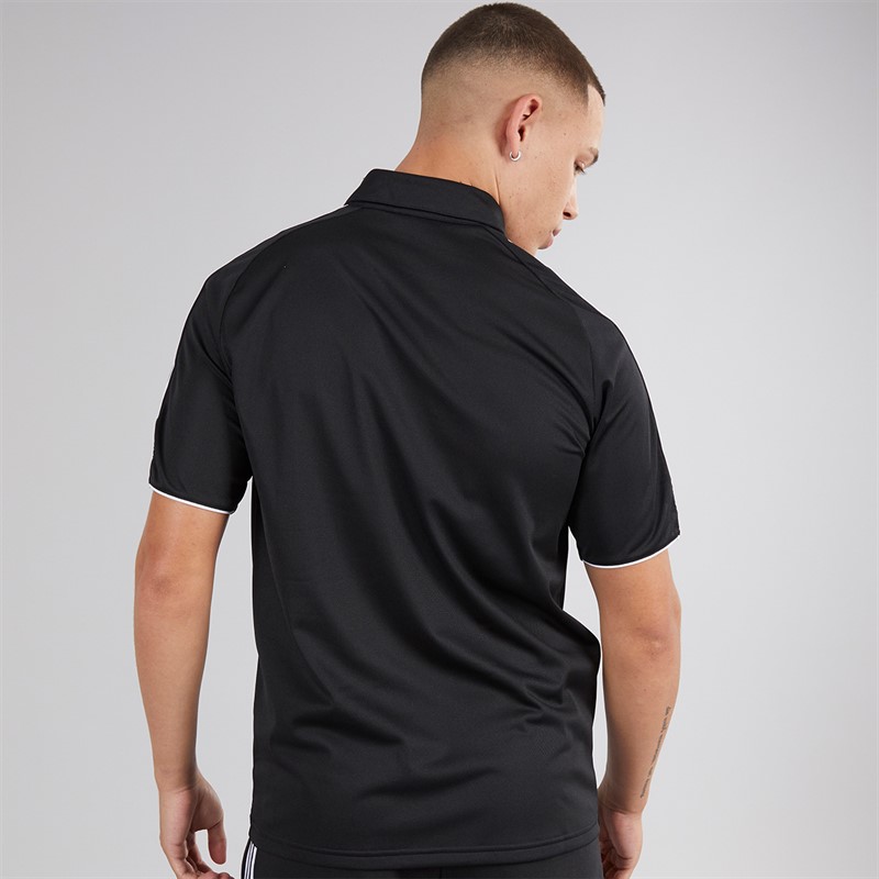 adidas Mens Tiro 23 League Short Sleeve Polo Shirt Black