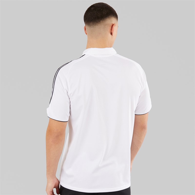 adidas Mens Tiro 23 League Short Sleeve Polo Shirt White