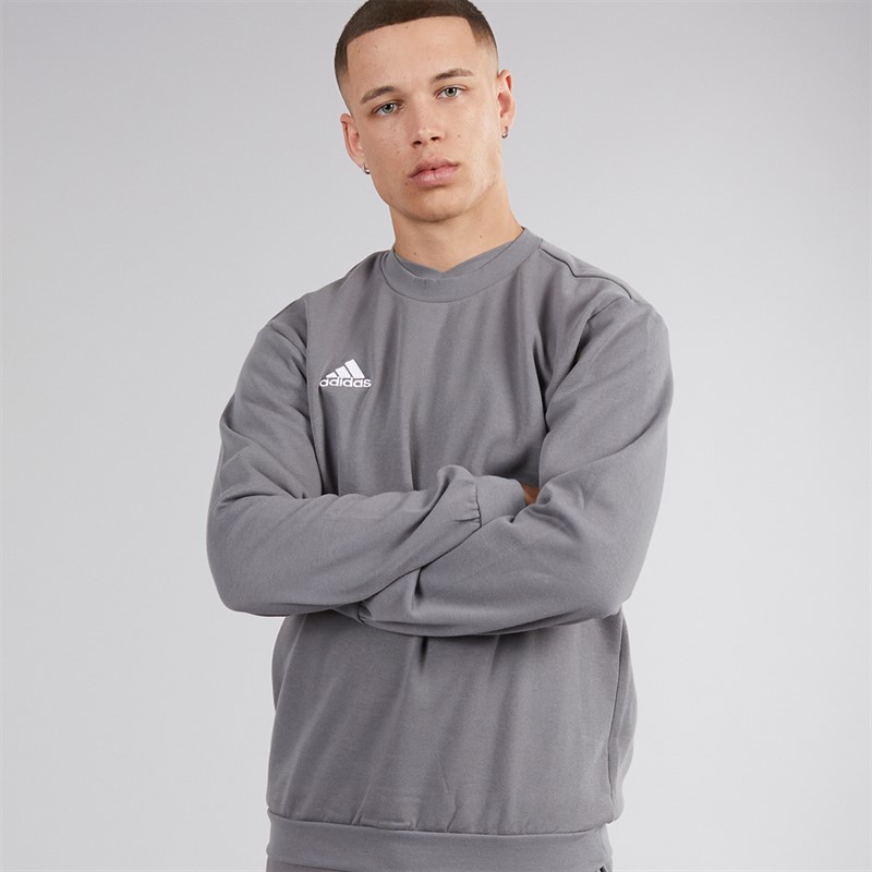 adidas Mens Entrada 22 Sweatshirt Team Grey Four