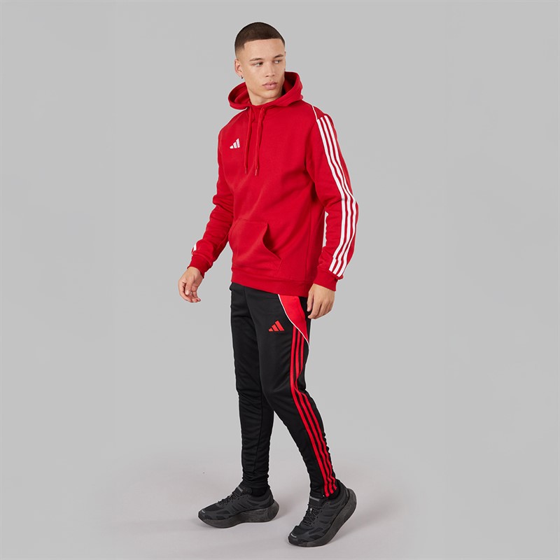 adidas Mens Tiro 23 League Pullover Sweat Hoodie Team Power Red