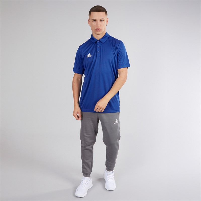 adidas Mens Entrada 22 Short Sleeve Polo Shirt Team Royal Blue