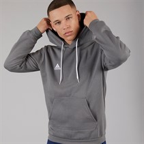 adidas Mens Entrada 22 Pullover Sweat Hoodie Team Grey Four