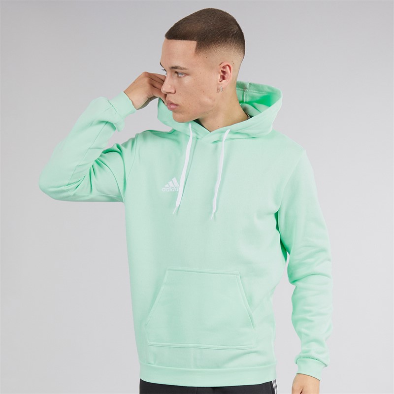 adidas Mens Entrada 22 Pullover Sweat Hoodie Clear Mint