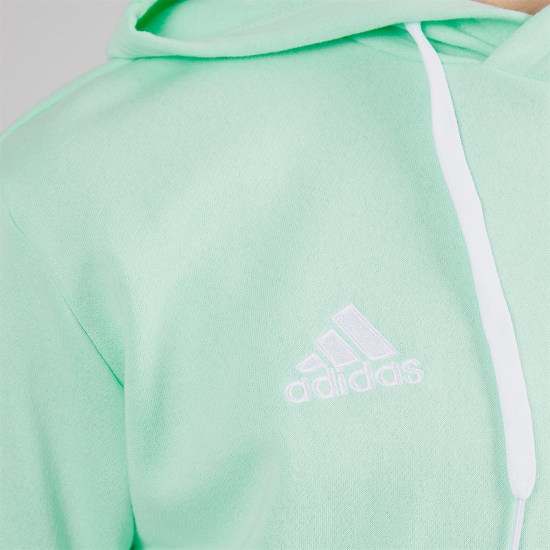 adidas Mens Entrada 22 Pullover Sweat Hoodie Clear Mint
