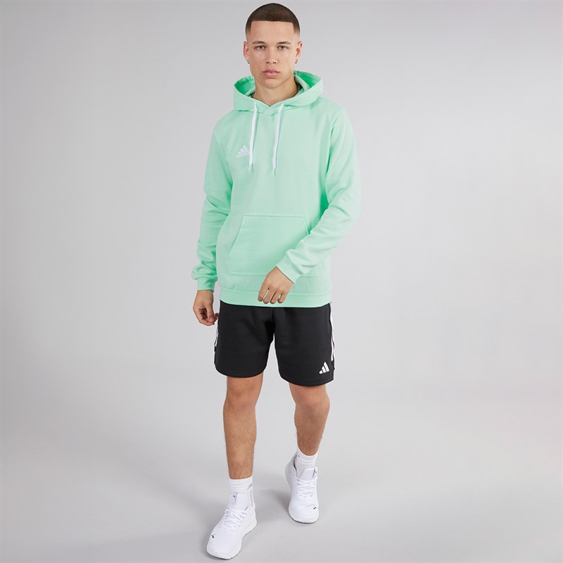 adidas Mens Entrada 22 Pullover Sweat Hoodie Clear Mint