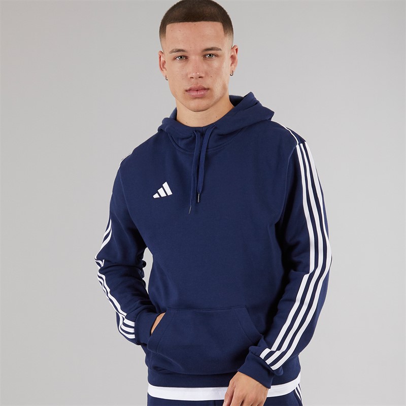 adidas Mens Tiro 23 League Pullover Sweat Hoodie Team Navy Blue