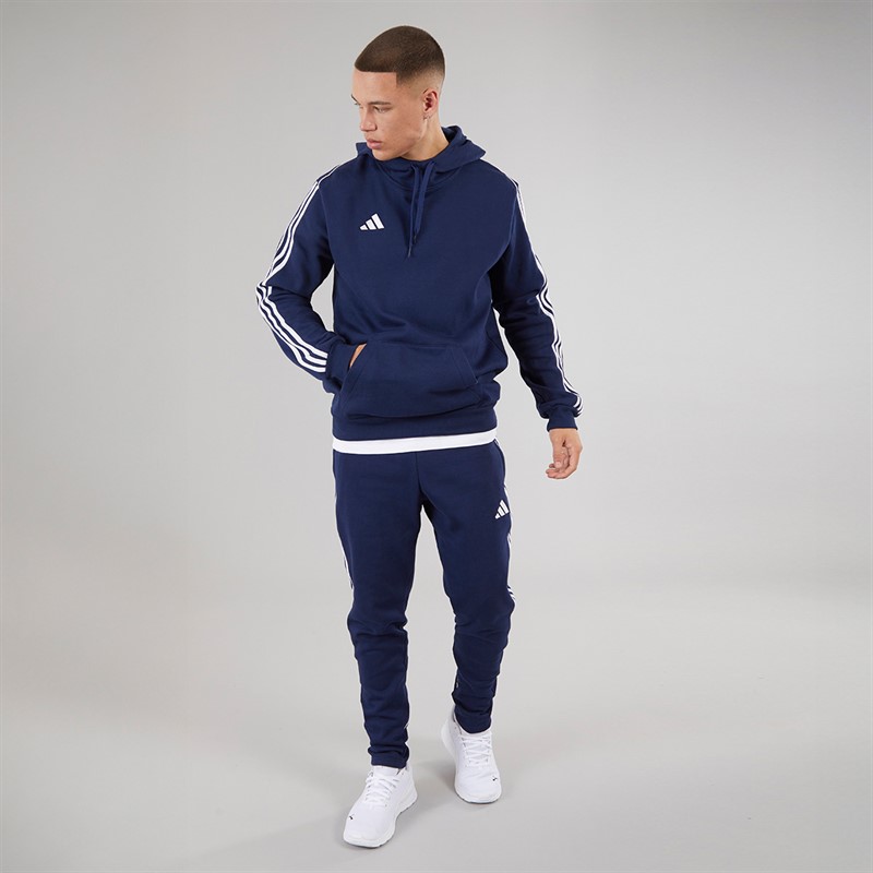 adidas Mens Tiro 23 League Pullover Sweat Hoodie Team Navy Blue