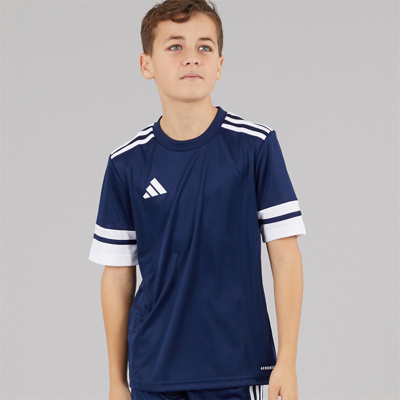 adidas Junior Squadra 25 Training T-Shirt Team Navy Blue/White