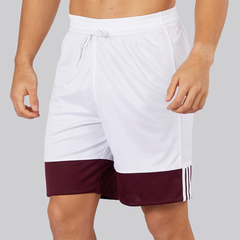 adidas Mens 3G Speed Reversible Basketball Shorts Maroon/White