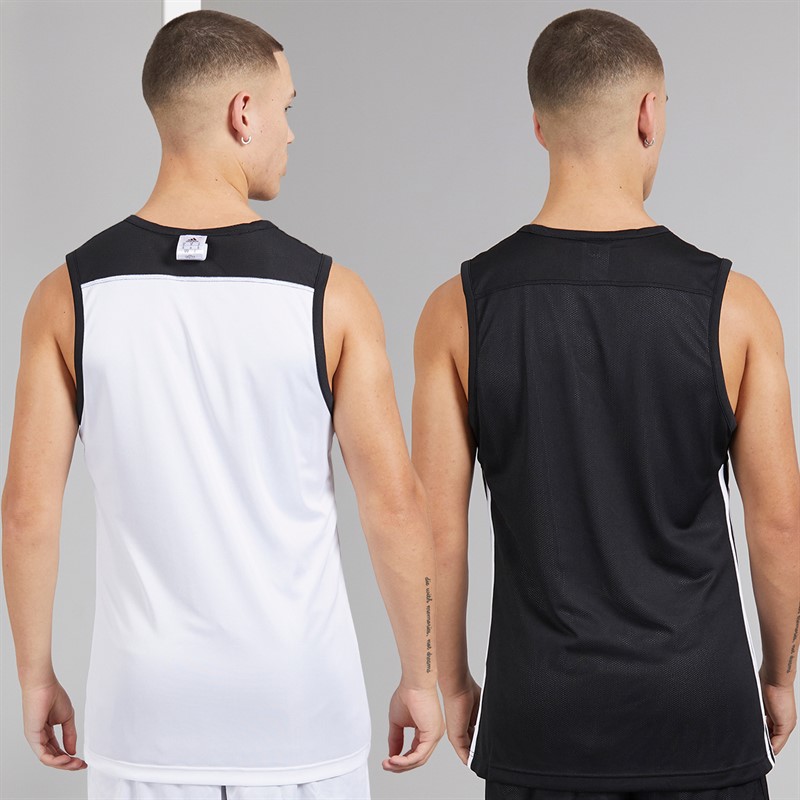 adidas Mens 3G Speed Reversible Basketball Jersey Black/White