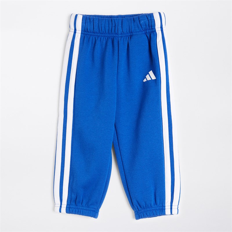 adidas Infant Boys Essentials 3-Stripes Tiberio Fleece Crew Tracksuit Team Royal Blue/White/Dark Blue