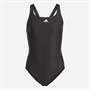 adidas Girls Cut 3-Stripes Swimsuit Black/White