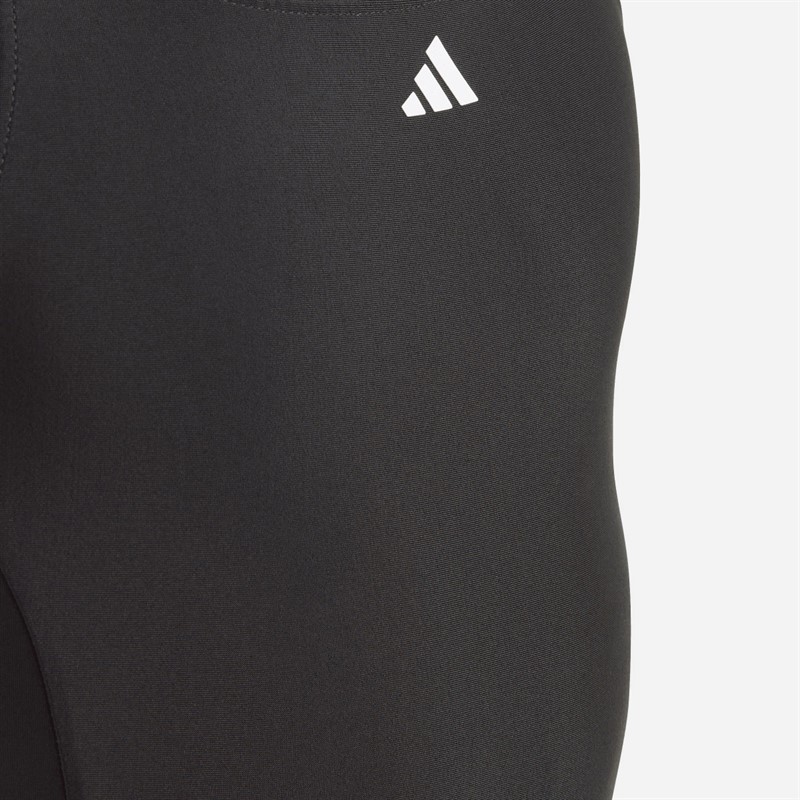 adidas Girls Cut 3-Stripes Swimsuit Black/White