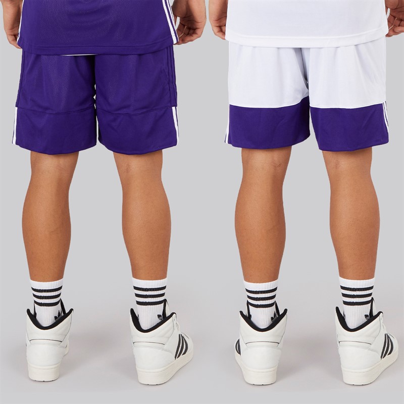 adidas 3G Speed odwracalne spodenki do koszykówki dla niego kolor Collegiate Purple/Biały