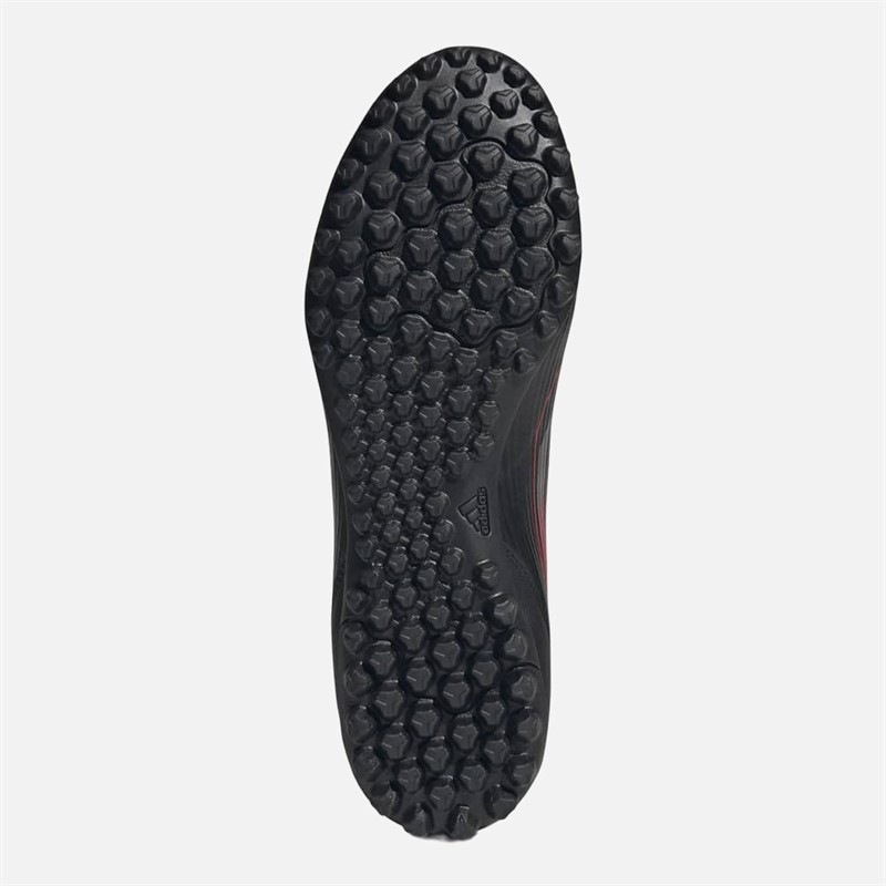 adidas Mens F50 Club TF Astro Football Boots Core Black/Iron Metallic/Lucid Red